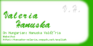 valeria hanuska business card